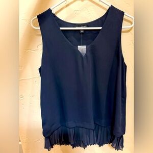 CLEARANCE SPECIAL: NWT Banana Republic Silky Peplum Top with Pleated Hem